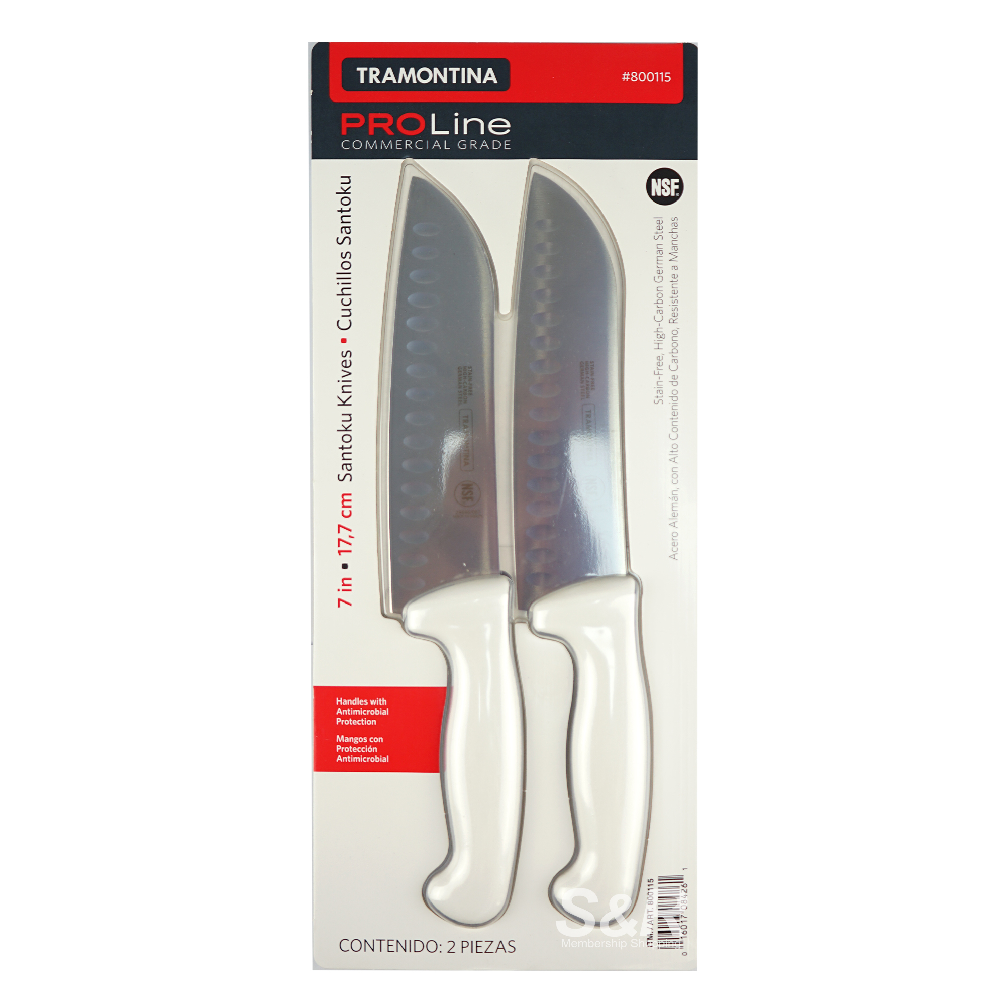 Tramontina ProLine Commercial Grade Santoku Knives 7 inch 2pcs Tramontina ProLine Commercial Grade Santoku Knives 7 inch 2pcs